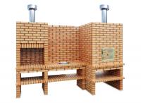 Ref. MD891 - 300 cm x 57 cm and 120 cm x 240 cm, LxWxH | Grill 50 cm x 40 cm, LxW | 2150 kg